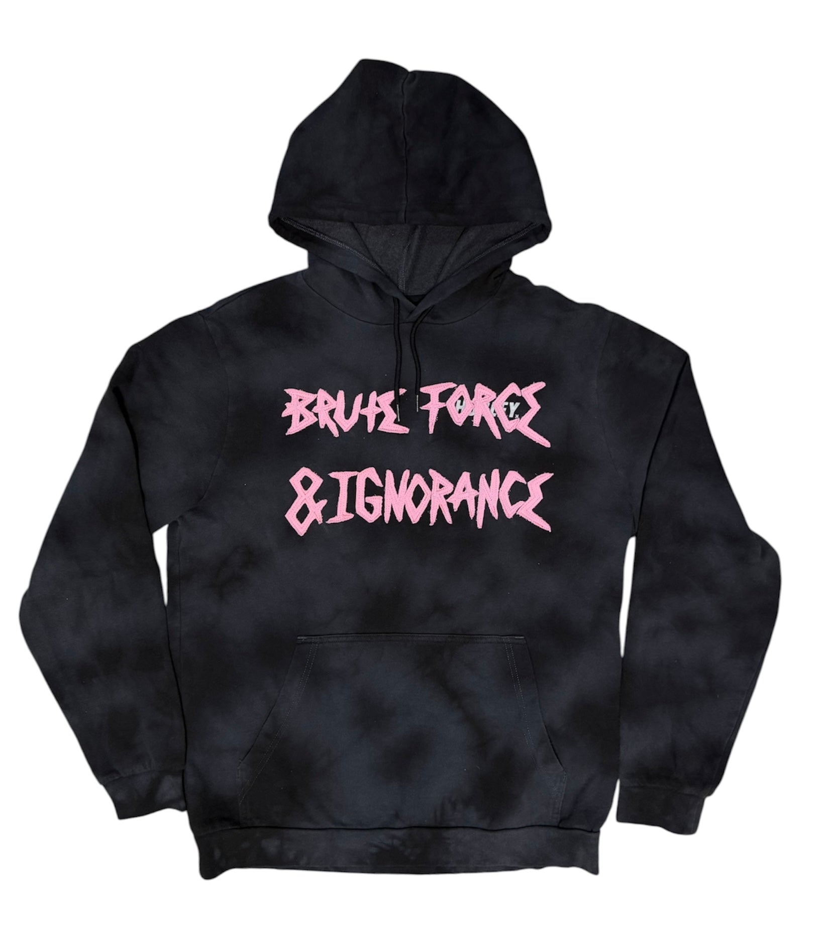 BRUTE FORCE HOODIE, BLACK/PINK - M