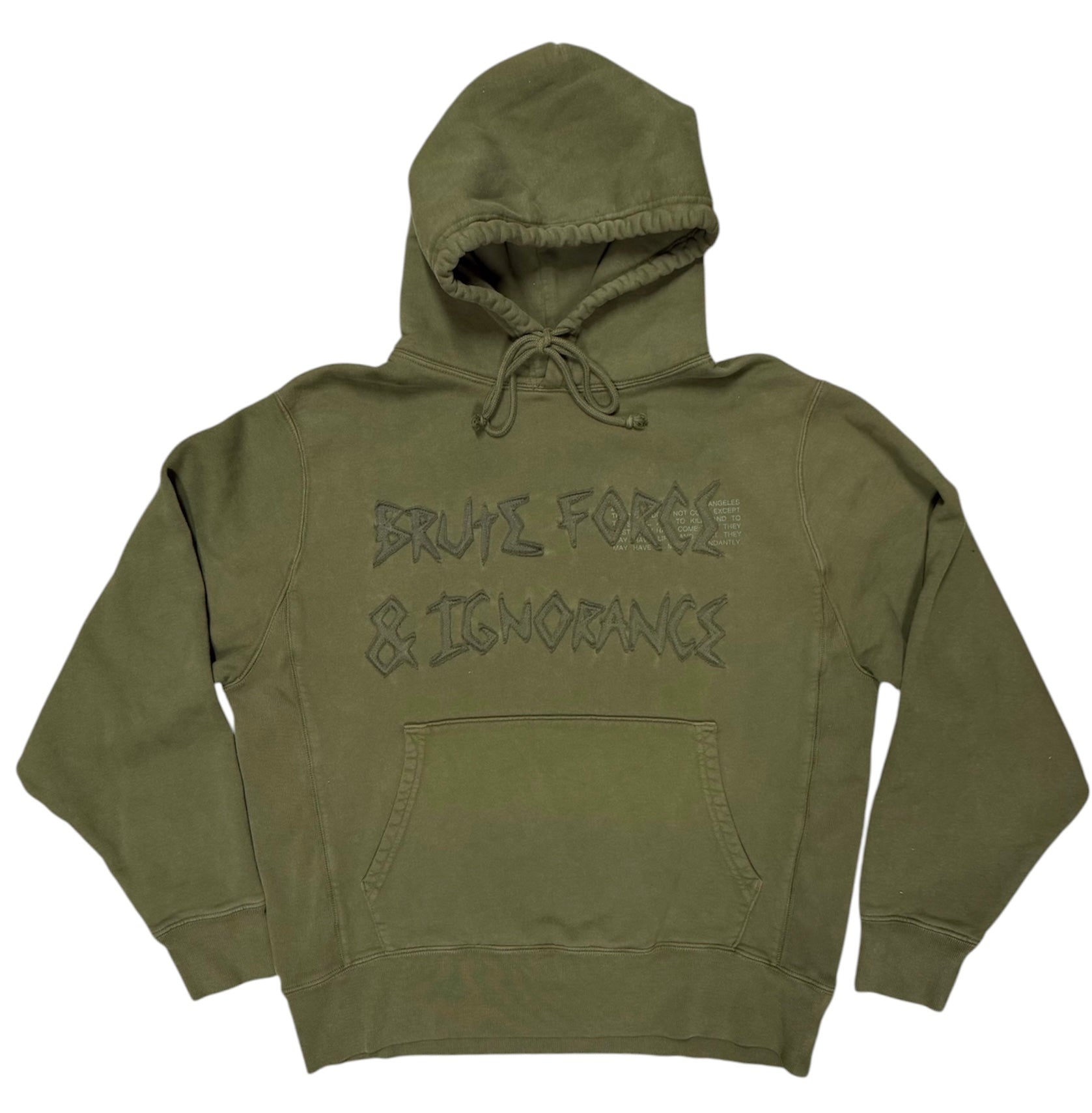 BRUTE FORCE HOODIE, OLIVE - M